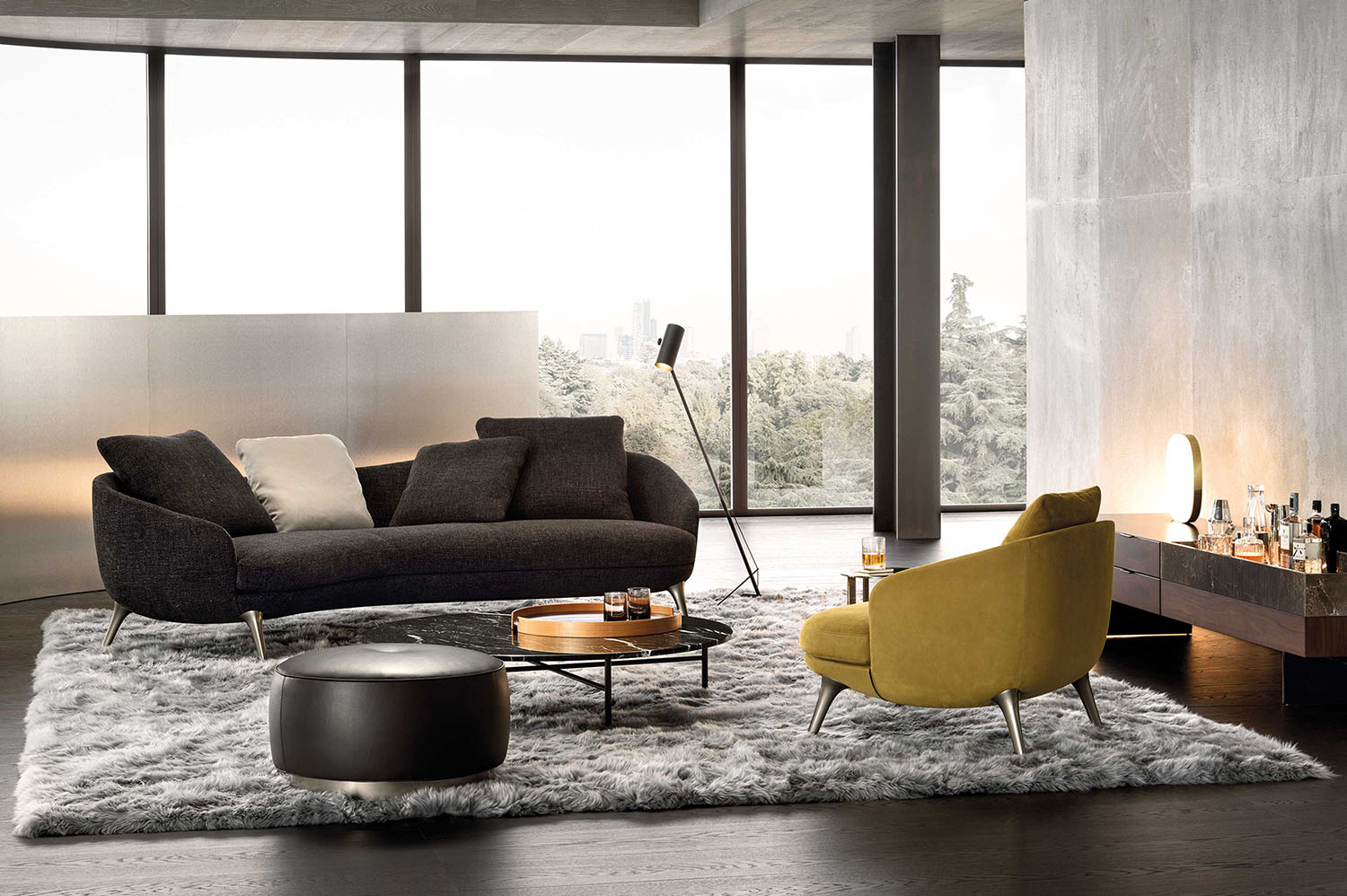 Minotti ミノッティ HAMILTON ハミルトン 3Pソファ 178万 - ソファ