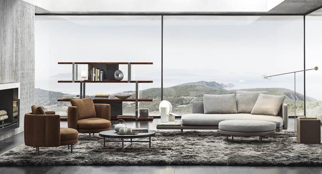 minotti ミノッティ イタリア製最高級フェザークッション46×46