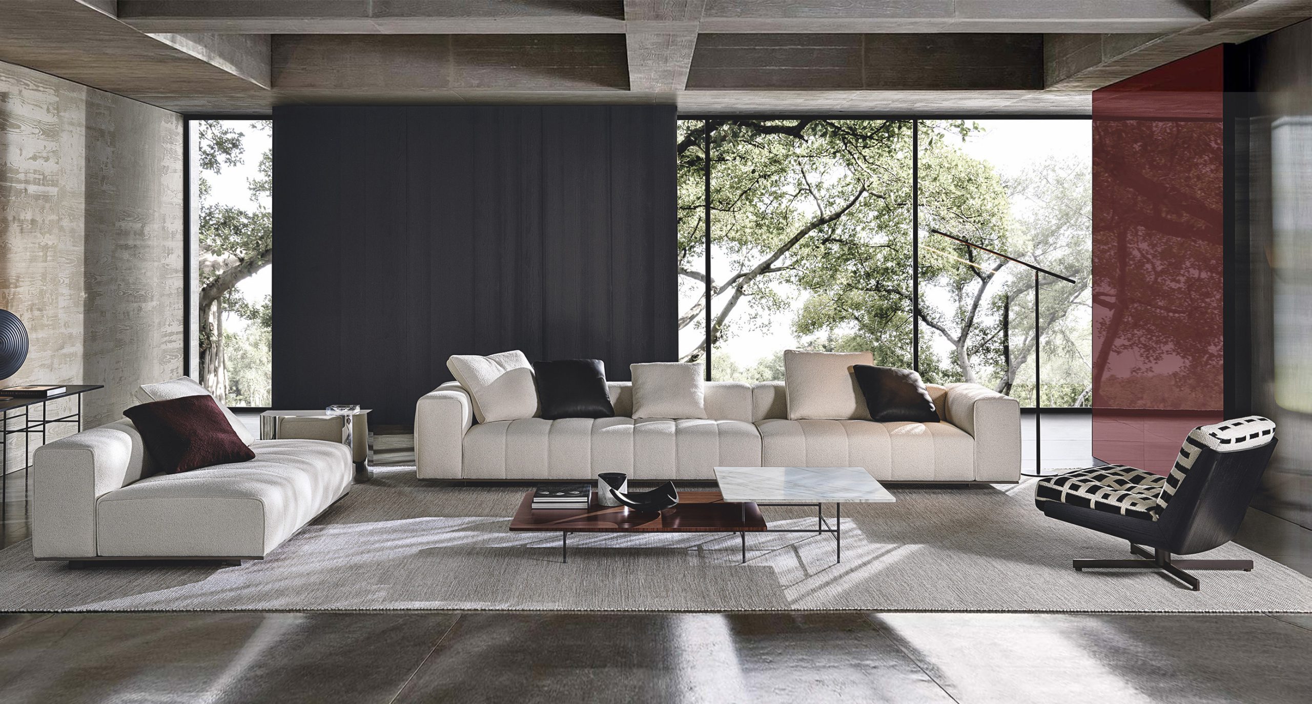 P2032【展示品/極美品】【Minotti/ミノッティ】BELLAGIO コーヒー 